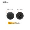 sourcing map 150Pcs Plastic Screw Caps for Eccentric Wheels Cam
