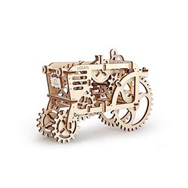 Ugears Tractor, 3D Wooden Puzzles, Adult Craft, DIY Brain Teaser Games, Engineering Toys, Board Games, Self-Assembly Mechanical Model