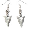 Silver Indian Arrowhead Dangle Earrings