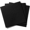JEBBLAS Cocktail Napkins Disposable Beverage Bar Napkins Black Linen-Like Square