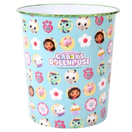 Zawadi Global Gabby's Dollhouse Kids Childrens Waste Bucket Paper Bin Basket for Bedroom Study Desk Dustbin