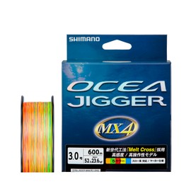 Shimano Ocea Jigger MX4 PE Line, PL-O94P, 600m, No. 3 (52 lb), Multicolor