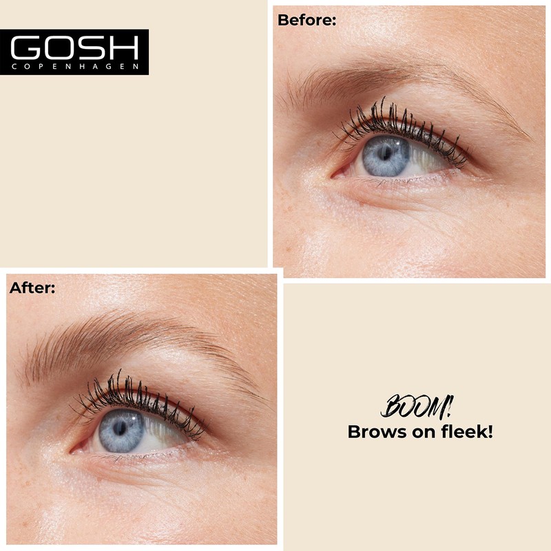 GOSH Brow Lift Lamination Eyebrow Gel with Colour, Vegan, Fixing