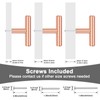 EZRENOVA 20 Pack Rose Gold Cabinet Handles and Knobs -