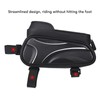 Bike Phone Mount Bag Large Capacity Waterproof Carbon Pattern PU
