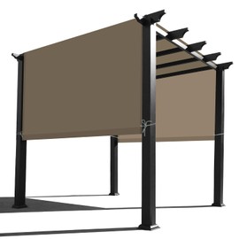 Alion Home Waterproof Pergola Cover - Universal Replacement Canopy for Pergolas (14' L x 8' W, Muddy Water)