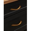 JIASENBAO 5 Pack Antique Brass Cabinet Pulls 3 Inch Arch