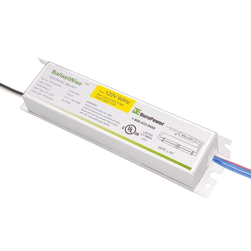 BallastWise T5 Grow Light Ballast with Wires (DXE224HO51) for 2