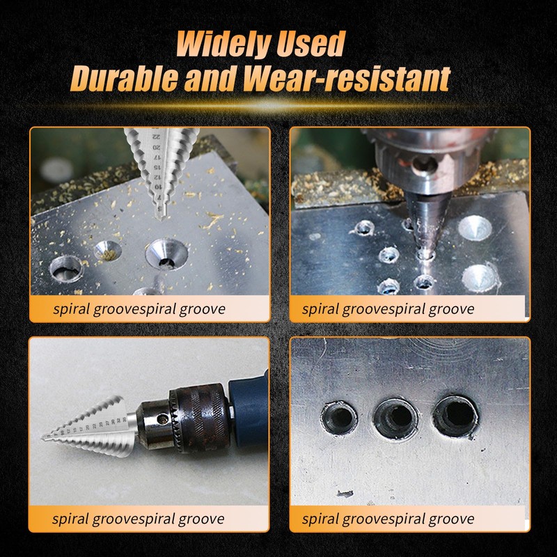 HSS Step Drill 10 mm Shank Taper Drill Bit Peeling