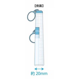 K Company MCT-CWF-SG Clear Double Zipper Pouch, Set (H x W x D): 4.3 x 7.9 x 0.8 inches (110 x 200 x 20 mm)