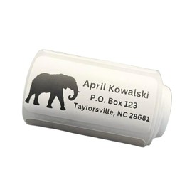 Custom Stickers, Elephant Return Address Labels, Address Stickers, Several Designs, 2x1 inch labels, Several Font Choices
