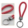 suaywo Pack of 2 Braided Leather Key Fob Leather Car