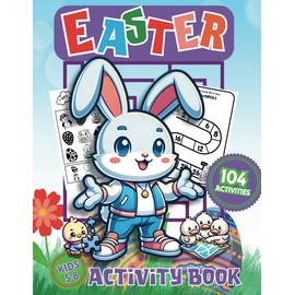 Easter Activity Book for Kids Ages 5-8 | 104 Fun Activities: Filled with Mazes, Word Search, Spot the Difference, DIY Cartoon Strips, Maths, Jokes, ... Fun for Kids | 8.5x11" | 120 Pages