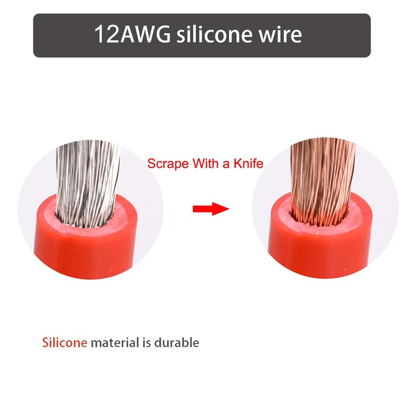 SPARKING 6FT 12AWG SAE to SAE Extension Cable 2Pin Bullet