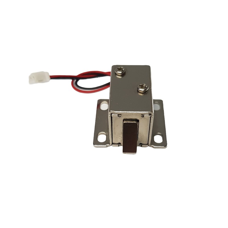 12V Electric Solenoid Lock – Fail-Unlocked Cabinet Door Lock, Normally