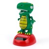 YGMONER Dinosaurs Waving Arms Car Dashboard Dancer Cartoon Style Solar