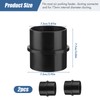 75mm Ducting Joiner Connector Pipe, 2PCS Round Duct Pipe Connector,