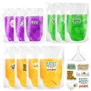 SHBAOCH Pack of 30 Transparent Drink Bags, Reusable Plastic Hip