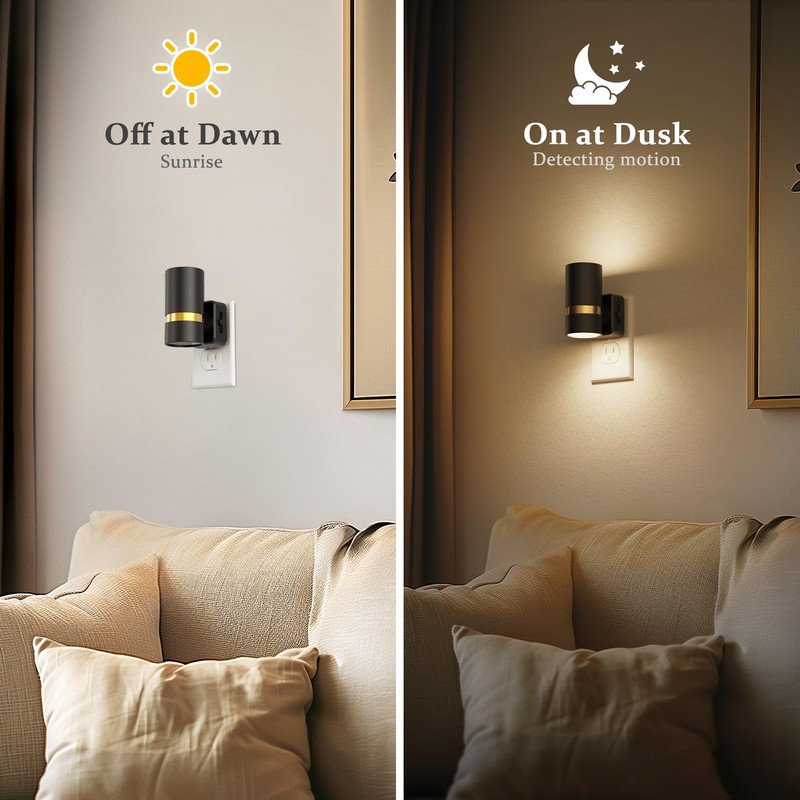 JandCase Night Lights Plug into Wall, Automatic Night Light with