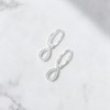 Serenity Sleepers 925 Solid Sterling Silver Sleeper Huggie Hoop Charm