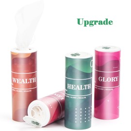 Car Tissue Holder with Facial Tissue Bulk,Car Tissues with Lotion, 4 Packs Car Tissues Cylinder,Round Tube tissues for car Cup Holder, Paper Towels for car,Travel Tissues