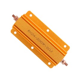 Resistor 200W 2R RX24 - Resistencia de aluminio para sensor de fuente de alimentación, resistencias de bobinado roscado montado en chasis