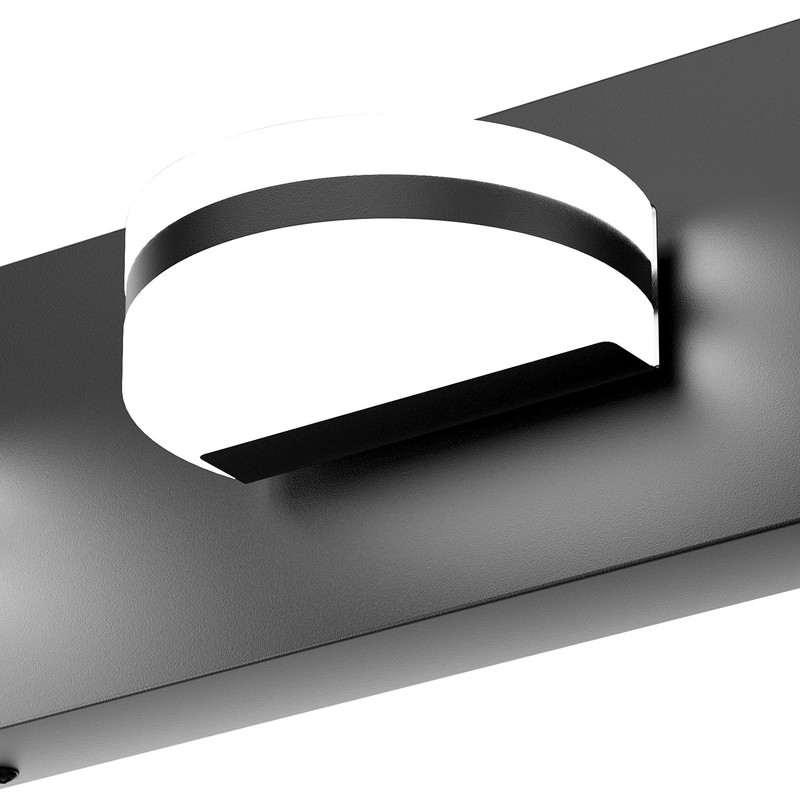 Aipsun 4 Lights Dimmable Modern Black Vanity Light Up and