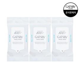 Gasbi 갸스비 훼이셜 페이퍼 모이스트 타입 대용량 42매 3개 Gatsby Facial Paper Moist Type Bulk Pack 42 Sheets 3 Pieces