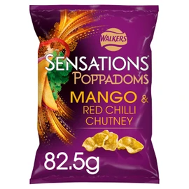 Sensations Poppadoms, Mango & Red Chilli Chutney, 82.5g