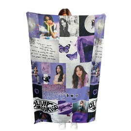 CHENGLI Flannel Olivia Blanket,Singer Olivia Throw Blanket for Couch Singer Olivia Digital Printed Blanket Soft and Comfortable Fleece Blanket Bed Blanket Small Throw Blanket Party Bedroom Decoration