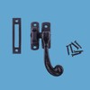 Renovators Supply Manufacturing Window Sash Lock 3.75 in. Wrought Iron