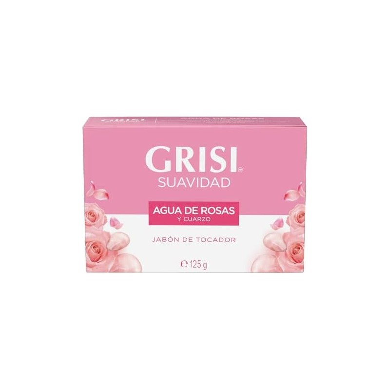 Grisi Jabón de Tocador Agua de Rosas Cuarzo Rosa 125