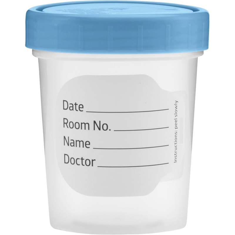 Specimen Cups with Leak Proof Screw on Lids - 4oz