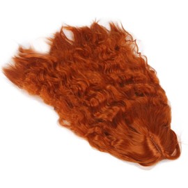 Peluca Rubia Larga y Rizada, tupé de Pelo Ondulado Largo y Rizado de Moda Informal para Mujeres y Niñas, Peluca Sintética de Alta Temperatura para Uso Diario (naranja sucia)