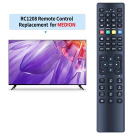 TCNOUMT RC1208 Replacement Remote Control for MEDION TV RC1208 MD30297 MD20255 MD20294 MD21080 MD21106 MD30588 MD30814 MD30870 MD31018 P12088 P1212 0 P16045 P17127 P18031 X17004 RC-1208