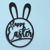 Papierdrachen Wooden Easter Pendant - Wooden Ring Black - Reusable