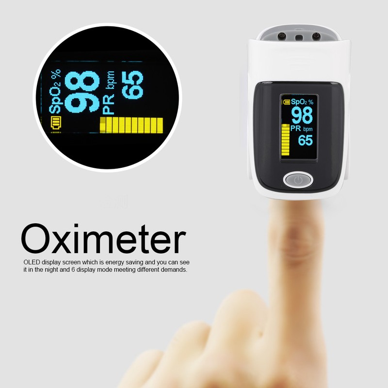 0.96in Finger Pulse Blood Saturation Oxygen Meter Oximetry Tester Heart