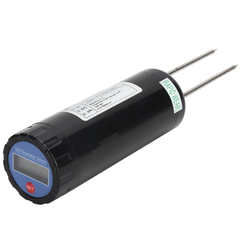 3‑Probe Soil Temperature Tester Portable Soil Humidity Conductivity Meter Garden