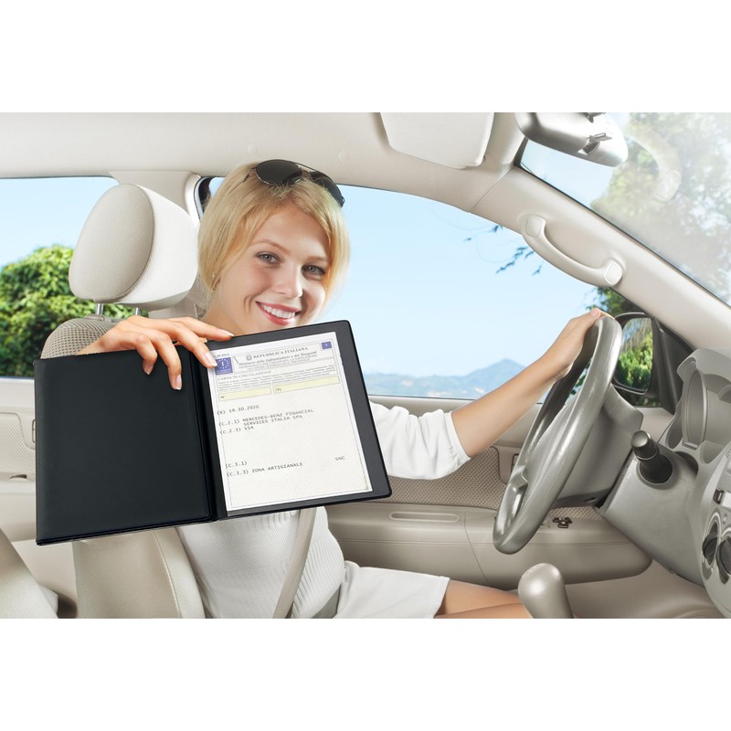Pubblimania Document Holder for Car Motorcycle 3 Doors + Card