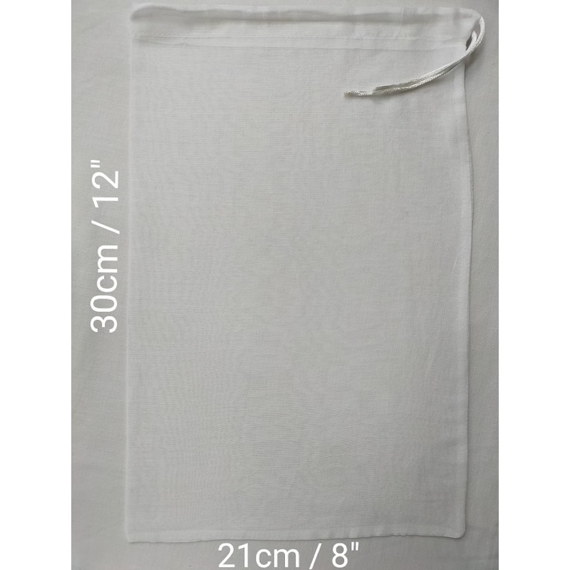 Nut Milk Bag 100% Pure Cotton Food Grade 1pcs Cheesebag