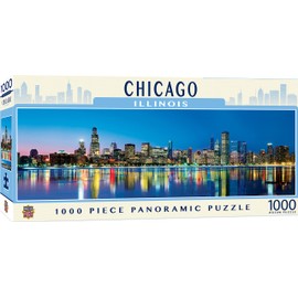MasterPieces 1000 Piece Jigsaw Puzzle For Adults, Family, Or Youth - Chicago Panoramic - 13"x39"