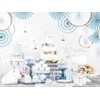 PartyDeco 18 Pastel Blue Wooden Cutlery - Dusty Blue