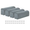 uxcell 4Pcs Stretch Armrest Covers, Polyester Soft Couch Armchair Cover