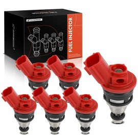 A-Premium Set of 6 Fuel Injectors Compatible with Infiniti J30 1993-1997 3.0L & Nissan 300ZX 1994-1996 3.0L, Replace# 1660053F00, 1660053F01