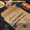 100 Pcs 12x16 Inches Unbleached Parchment Paper Sheets for Baking,