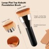 Brocha Kabuki Punta Plana Base Maquillaje Profesional Líquida Difuminar Líquido