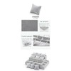 RJ DisplaysSilver Gray 12 Grid With Pillow Ice Velvet Jewelry