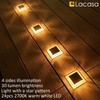 Lacasa Solar Deck Lights, 4 Pack 30LM LED Dock Light