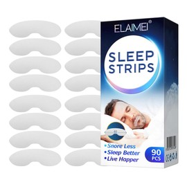 90 Tiras Adhesivas Cinta Boca Eliminar Ronquidos Mejorar Respiracion Nasal Parches Anti Ronquidos Reduzca la sequedad bucal Dormir Tranquilo Paquete  
