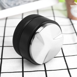 BGFAVCV Espresso 304 Stainless Steel Coffee Distributor Leveler Tool Coffee Tamper with Three Angled Slopes 49mm